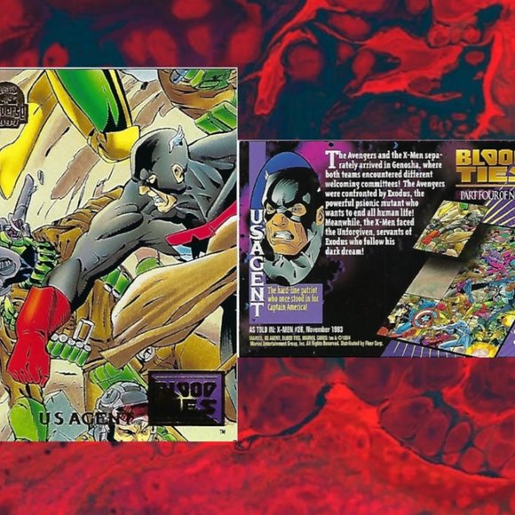 1994 Marvel Trading Cards - Blood Ties Full Set of 9 - Picture 6 of 11